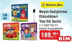 YÜKSELEN ZEKA BEYİN GELİŞTİRME ETKİNLİKLERİ YAZ-SİL SERİSİ